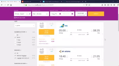Care sunt cele mai bune zboruri din Almaty la Kiev? : Cele mai ieftine zboruri directe de la Almaty la Kiev pe Unde pot zbura?