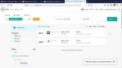 Wat zijn de beste vluchten van Almaty naar Kiev? : Vluchten van Almaty naar Kiev op Kiwi