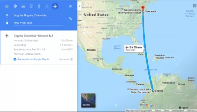 Квитки на літак Нью-Йорк - Богота : Нью-Йорк Нью-Йорк Богота час польоту