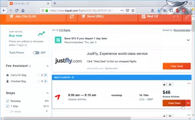 Mga murang flight mula sa Seoul patungo sa Jeju : Airfare Jeju sa Seoul 46 $ na may Asiana Airlines