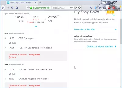 விமானங்கள் கார்டேஜீந (CTG) ல் இருந்து ஆக்ல்யாஂட் : Skyscanner இணைக்கப்பட்ட விமான விவரங்கள்