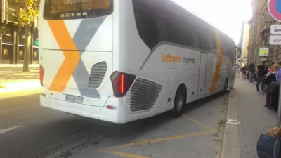 Frankfurdist Strasbourgi rongibussile ja autole : Lufthansa buss Frankfurt Strasbourg