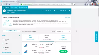 Los Anxhelos drejt fluturimeve në Manila : Skyscanner Manila në Los Angeles fluturime