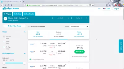 馬德里到北京的航班 : Cheapest 馬德里到北京的航班 on Skyscanner