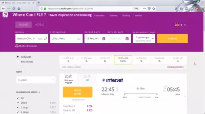 Метико Сити до Лима : Къде мога да летя Лима до полети в Мексико Сити