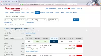 Mexico City to Lima flights : cheaptickets.com flights from Lima to Mexico City Mexico