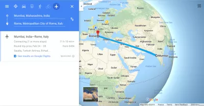 Skrydžiai į Mumbajus - Roma : Roma Mumbajus skrydžio laikas