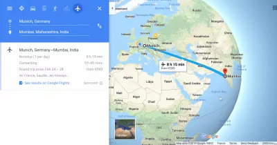 Munchen do Mumbai : Vrijeme letenja u Mumbaiju u Münchenu