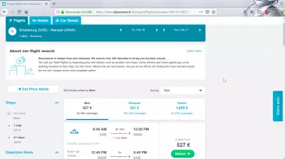 پروازهای استراسبورگ به ورشو : پروازهای Skyscanner از ورشو به استراسبورگ فرانسه