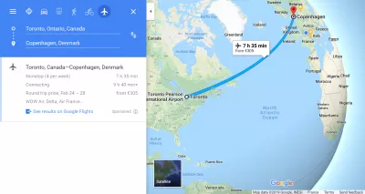 Toronto to Copenhagen flights : Copenhagen Toronto flight time