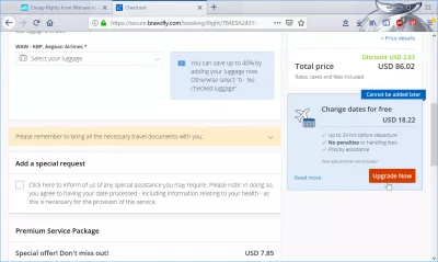 Bravofly review : Bravofly flexible ticket option