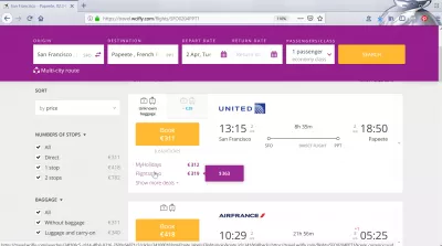 How is flightmojo flight booking? Flights Mojo reviews : Flights Mojo cheap price from San Francisco to Papeete