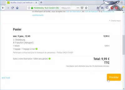 Flixbus booking review : Validating booking