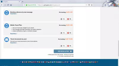 Shqyrtimi i GoToGate: a është prenotim prenotimi i fluturimeve të GoToGate? : Pako ekstra të padobishme me kosto të lartë