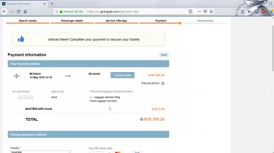 GoToGate-gjennomgang: er bestillingen av GoToGate-flyreiser legitim? : Betalings- og faktureringsdetaljer
