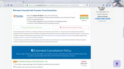 JustAirTicket okunaklı uçuş rezervasyon gözden geçirilmesi, iyi mi? : Ekstra seyahat sigortası
