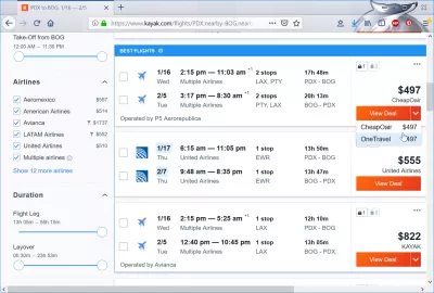 Kayak flights review : Flight booking partners