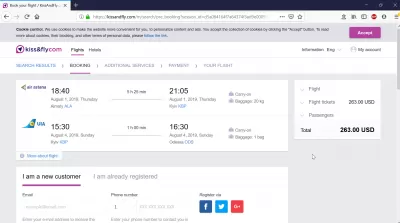 A Kiss And Fly egy repülőjegy-foglalás áttekintése