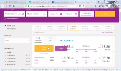 Secret Flying error fare : Flight found for 350€ on Where Can I FLY?