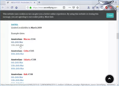 Secret Flying error fare : Flight Amsterdam - Macau at 334€ on Secretflyng.com