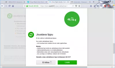 Hemmelig Flyvefejl billetpris : Scam popup på seat24