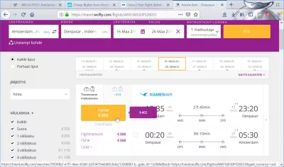 Secret Flying error fare : Same flight available for 355€ on wcifly.com
