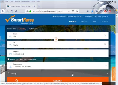 Hegaldi merkeak Smartfares berrikuspen : Smartfarrak hegaldi sarrerak bilatzea