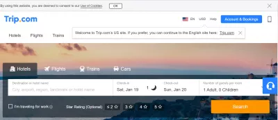 Trip.com hotel booking review