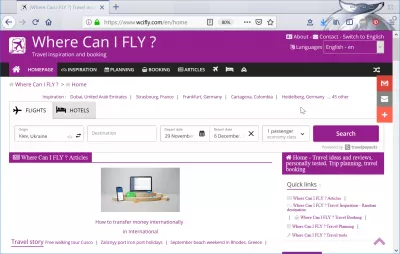 Where Can I FLY? Travel inspiration and booking review : Where Can I FLY? review