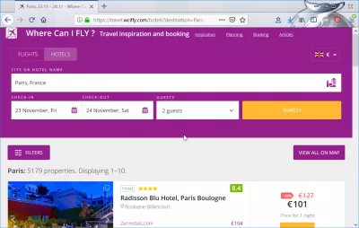 Where Can I FLY? Travel inspiration and booking review : Cheap hotel search comparison form