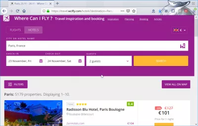 Hvor kan jeg fly? Reis inspirasjon og booking vurdering : Billige hotell søk sammenligning skjema