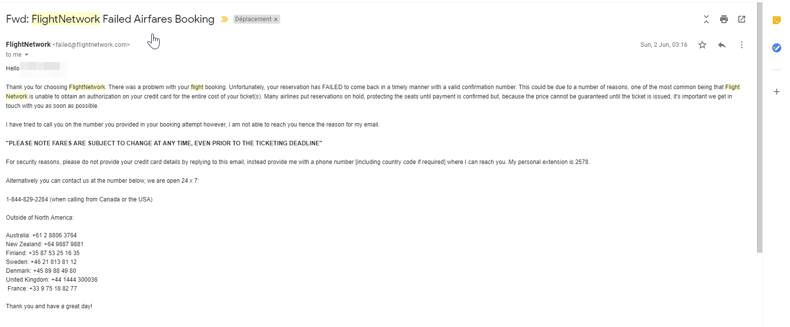 Is Flight Network scam flight booking website? reviews